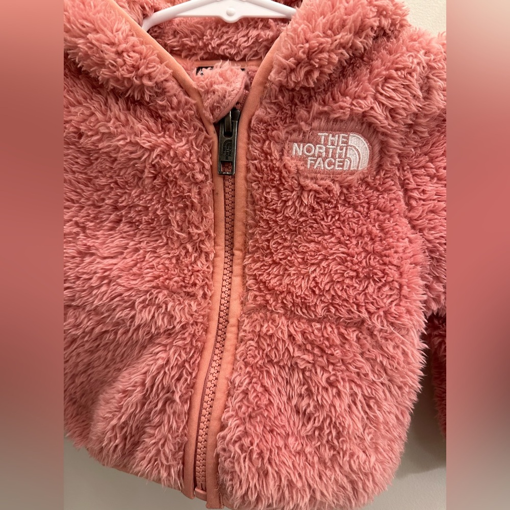 The North Face Baby Bear Full Zip Hooded Coat 0-3M - Picture 3 of 14